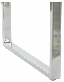 Γραφείο DKD Home Decor Λευκό Ασημί Μέταλλο Ξύλο MDF 120 x 55 x 76 cm
