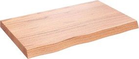 vidaXL Επιφ Τραπεζιού Αν Καφέ 80x50x(2-6)εκ. Επεξ. Μασίφ Ξύλο Δρυός