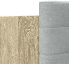 vidaXL Πλαίσιο Κρεβατιού με Κεφαλάρι Sonoma Δρυς 90x190 εκ. Επεξ. Ξύλο