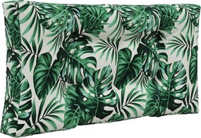 vidaXL Μαξιλάρι Καναπέ Εξωτερικού Χώρου 2 pcs Σχέδιο Φύλλου