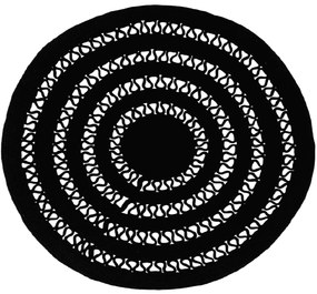 Χαλί Alyssa Black 1A Carpet Couture 162X162cm Round