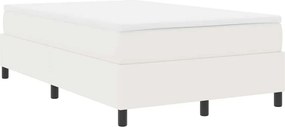vidaXL Κρεβάτι με ελατήρια Κρέμα και Λευκό 120 x 200 cm