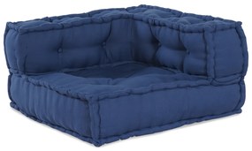 vidaXL Μοντέρνος Πούφ Indigo 70x70x54 Ύφασμα