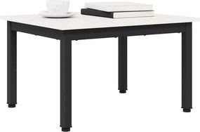 vidaXL Τραπεζάκι σαλονιού Λευκό 60 x 50 x 36 cm Στερεά ξυλεία πεύκου
