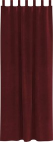 vidaXL Κουρτίνες συσκότισης 2 pcs Κόκκινο 140 x 245 cm Βελούδο