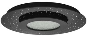 Φωτιστικό Οροφής - Πλαφονιέρα 33711 Azurreka Led Black Eglo Metal, Glass
