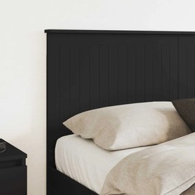 vidaXL Κεφαλάρι με κεφαλάρι Μαύρη Οξυά 150 cm Επεξεργασμένο ξύλο