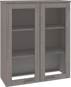 vidaXL Πάνω Μέρος Ντουλαπιού HAMAR Αν. Γκρι 85x35x100 εκ. Μασίφ Πεύκο