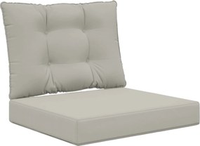 vidaXL Μαξιλάρι Καναπέ Εξωτερικού Χώρου 2 pcs Γκρι Πολυεστέρας