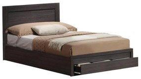 Bed Melany  With 1 drawer, Zebrano 110x190