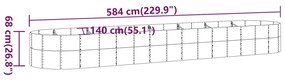 ΖΑΡΝΤΙΝΙΕΡΑ ΚΑΦΕ 584X140X68ΕΚ ΑΤΣΑΛΙ ΜΕ ΗΛΕΚΤΡ. ΒΑΦΗ ΠΟΥΔΡΑΣ 319120