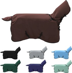 vidaXL Σαμάρι Ίππου Πλήρης Σκούρος Καφέ Πολυεστέρας