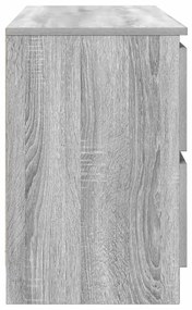 Έπιπλο Τηλεόρασης Γκρι Sonoma 100x35x54 εκ. από Επεξεργ. Ξύλο 861801