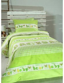 Σετ Σεντόνια Cotton Feelings εμπριμέ 8481 Green Μονό (165x270)