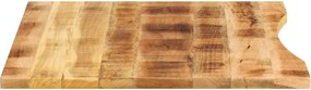 vidaXL Επιφάνεια Γραφείου Καμπύλη 110x80x2,5 εκ Μασίφ Ακατ. Μάνγκο