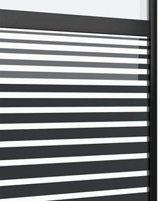 vidaXL Συρόμενη Πόρτα Μαύρο 76 x 205 cm Σκληρυμένο γυαλί και Αλουμίνιο