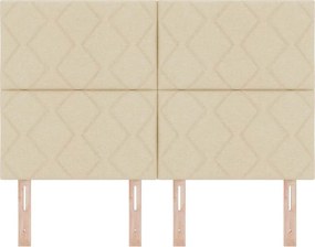 vidaXL Κεφαλάρι Κρεμ 160 cm ύφασμα
