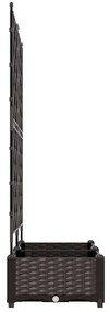vidaXL Κηποτινάκι με Τρέλα Καφέ 80 x 40 x 125.5 εκ. PP