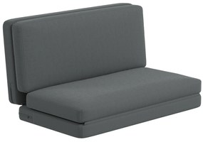 HOMCOM 3-σε-1 αναδιπλούμενος πολυθρόνα-κρεβάτι, πλάτους 138 cm, σκούρο γκρι