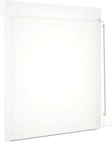 vidaXL Ρολό εισόδου Λευκός 110 x 130 cm Αλουμίνιο και Πολυουρεθάνη