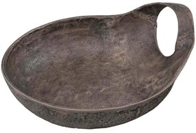 Διακοσμητικό Μπωλ Serve Loop 034402 41x34x12cm Antique Grey Αλουμίνιο