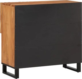 vidaXL Ντουλάπι 80x34x75 εκ. από Μασίφ Ξύλο Ακακίας