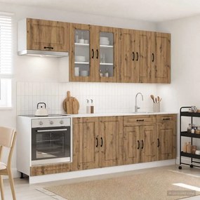 vidaXL Μονάδα κουζίνας KALMAR 8 pcs Artisan Δρυς Επεξεργασμένο Ξύλο