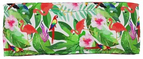 vidaXL Μαξιλάρι παλέτας για πλάτη Floral Πολύχρωμο 120 x 40 x 12 cm