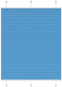 vidaXL Πλισέ περσίδα Μπλε 105x150 cm Πλάτος υφάσματος 104,4 cm