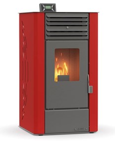 Thermogatz GSP 10 Σόμπα Pellet Αερόθερμη 10.3kW Κόκκινη