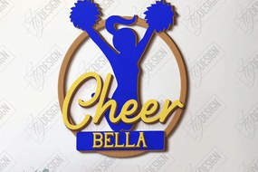 Σετ των 2 Intra απο ξύλο plywood 3mm-4mm πάχος Μαζορέτα σημάδι | Διακόσμηση τοίχου Δίασταση 30x20 cm INTRAFABR-122963048