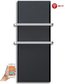 Radialight Icon 2B WiFi 750 Watt Ανθρακί - Ψηφιακή Πετσετοκρεμάστρα Μπάνιου
