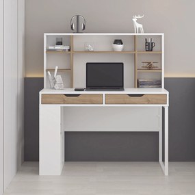 Γραφείο Λευκό / Καρυδί GACU 120x60x132