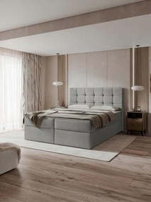 Επενδυμένο κρεβάτι Luanda-140 x 200-Gkri Anoixto