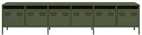 vidaXL Έπιπλο Τηλεόρασης Λαδί 202x39x43,5 εκ. Ατσάλι Ψυχρής Έλασης
