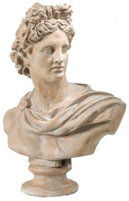Artekko Artekko Placidia Μπεζ Διακοσμητική Ανδρική Προτομή από Μαγνήσιο (61x34.3x78.7)cm 74715