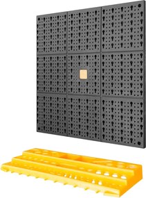 vidaXL Πλάτη Εργαλείων με 50 Γάντζους 500 x 1000 χιλ. Πολυπροπυλένιο