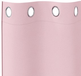 vidaXL Κουρτίνες 2 pcs Μωρουδίστικο Ροζ 245 x 140 εκ. Πολυεστέρας
