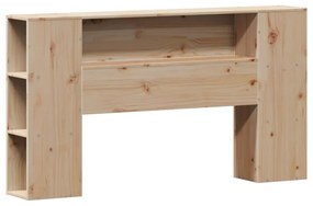vidaXL Κρεβάτι Βιβλιοθήκη Χωρίς Στρώμα 135x190 εκ Μασίφ Ξύλο Πεύκου