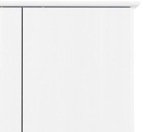 vidaXL Ντουλάπα ALTA Λευκή 90 x 55 x 170 εκ. από Μασίφ Ξύλο Πεύκου