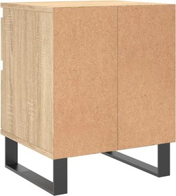 vidaXL Κομοδίνα 2 τεμ. Sonoma Δρυς 40 x 35 x 50 εκ. από Επεξεργ. Ξύλο