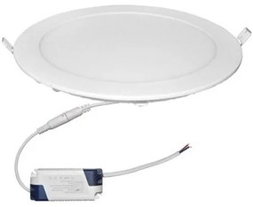 Φωτιστικό Ψευδοροφής Στρογγυλό LED Slim 24W 3000K 120° Λευκό 21-0251100 Lumen-21-0251100-Λευκό 21-0251100