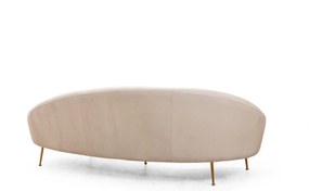 Τριθέσιος Καναπές Μπεζ Αριστερά ESES 120x255x85