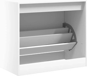 vidaXL Παπουτσοθήκη Λευκή 80x42x69 εκ. από Επεξεργασμένο Ξύλο