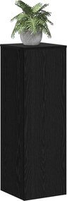 vidaXL Βάση φυτών Μαύρη Οξυά 33 x 33 x 100 cm Επεξεργασμένο ξύλο