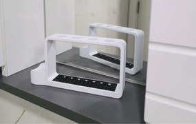 Stewehome Πλαστική βάση οδοντόβουρτσας και οδοντόκρεμας σετ 4 τεμαχίων Λευκό