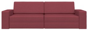 vidaXL Καναπές Κρεβάτι 2 σε 1 Μπορντό 245x150x60.5 εκ. Ύφασμα
