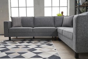 Corner Sofa Kale Linen - Grey Grey