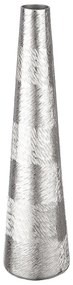 Βάζο ArteLibre Ασημί Αλουμίνιο 12x12x48cm-05161044