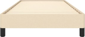 vidaXL Πλαίσιο κρεβατιού χωρίς στρώμα Κρέμα 80x200 cm Ύφασμα